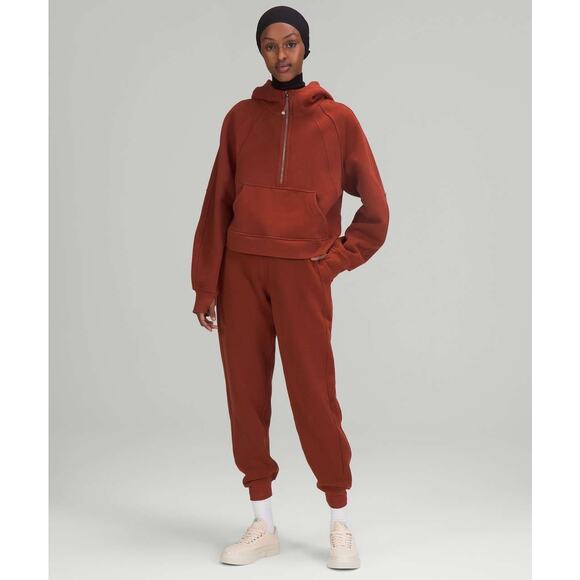 LULULEMON Scuba High-Rise Jogger Date Brown Cotton Terry Active Women's 4 - Picture 9 of 12